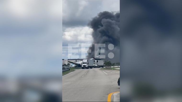 Tres vuelos de American Airlines son desviados a Puerto Rico tras accidente de avión de Amazon en Miami